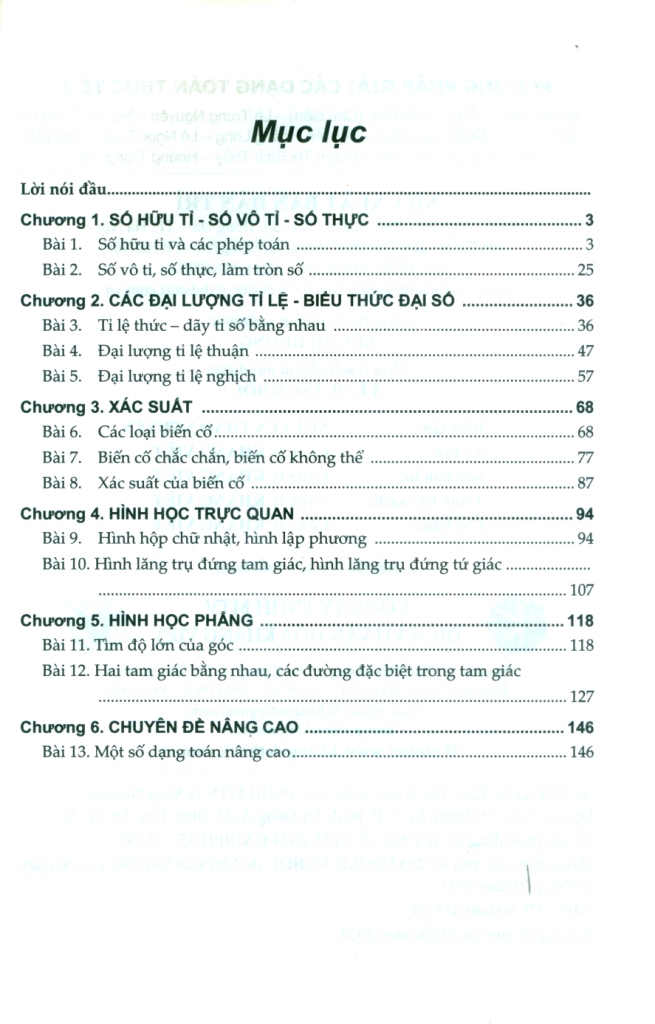PHƯƠNG PHÁP GIẢI CÁC DẠNG TOÁN THỰC TẾ LỚP 7 (Tài liệu dùng chung cho các bộ sách)